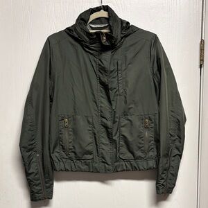 Athleta Women’s Small Olive Green Military Hooded Jacket.
